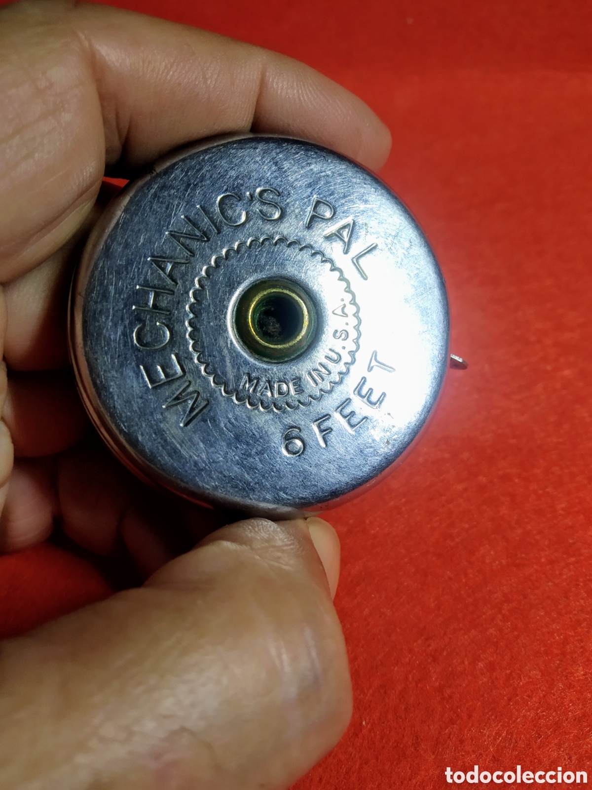 Antig&uuml;edades: ANTIGUO METRO DE CARPINTERO DE 2 M. U.S.A. - Foto 2