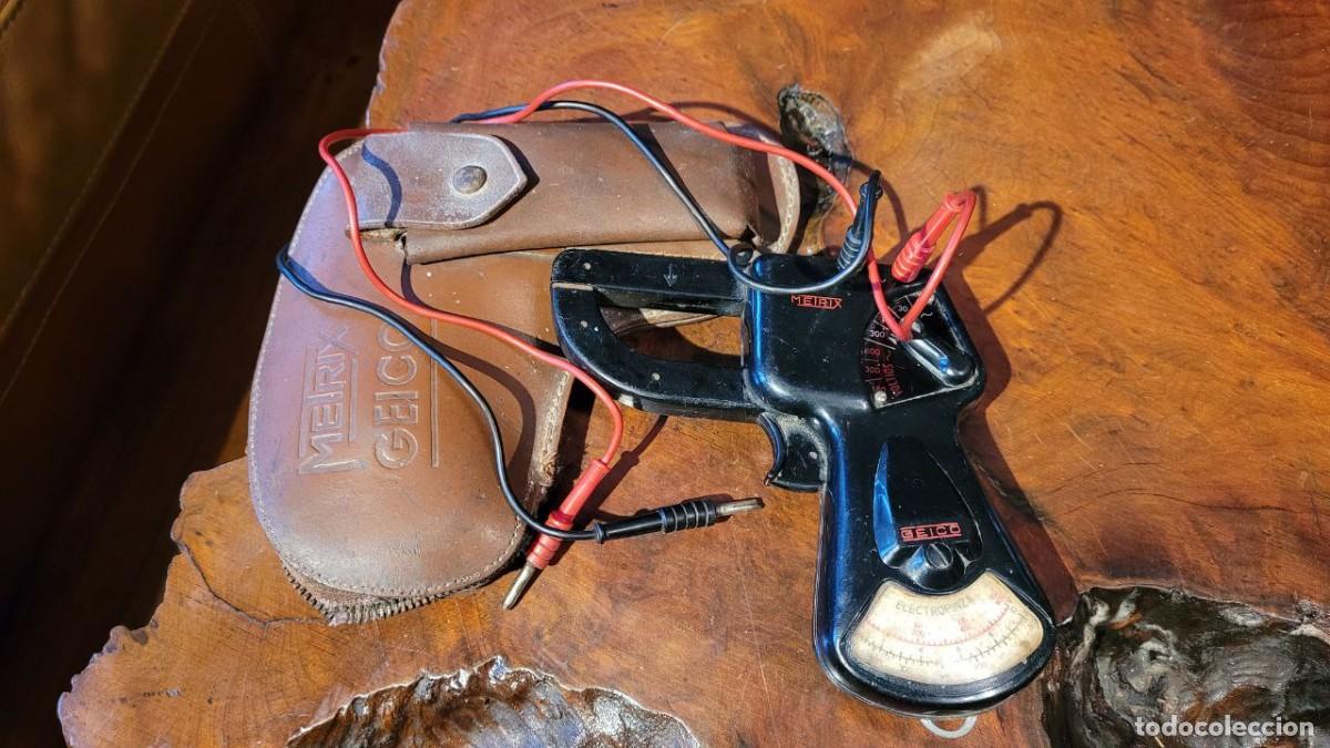 Antig&uuml;edades: ELECTROPINZA AMPERIM&Eacute;TRICA MARCA GEICO METRIX CON CABLES Y FUNDA. - Foto 1