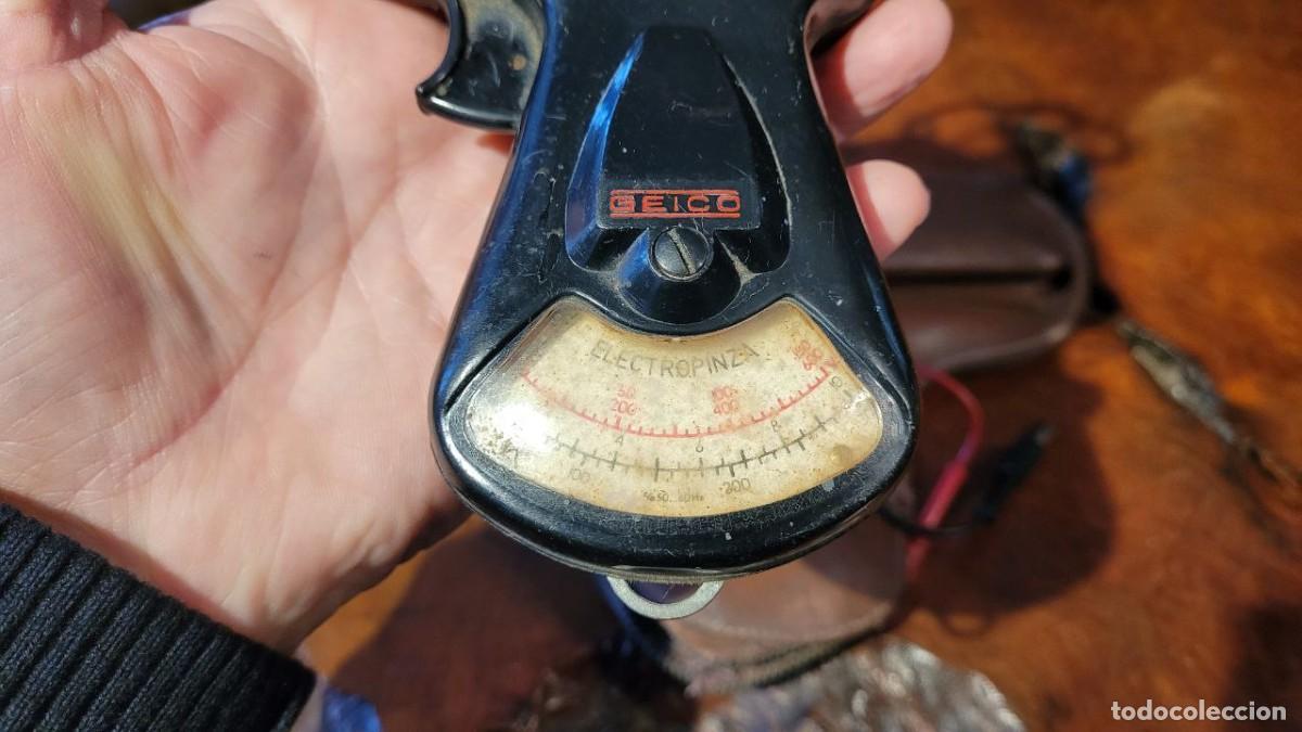 Antig&uuml;edades: ELECTROPINZA AMPERIM&Eacute;TRICA MARCA GEICO METRIX CON CABLES Y FUNDA. - Foto 3