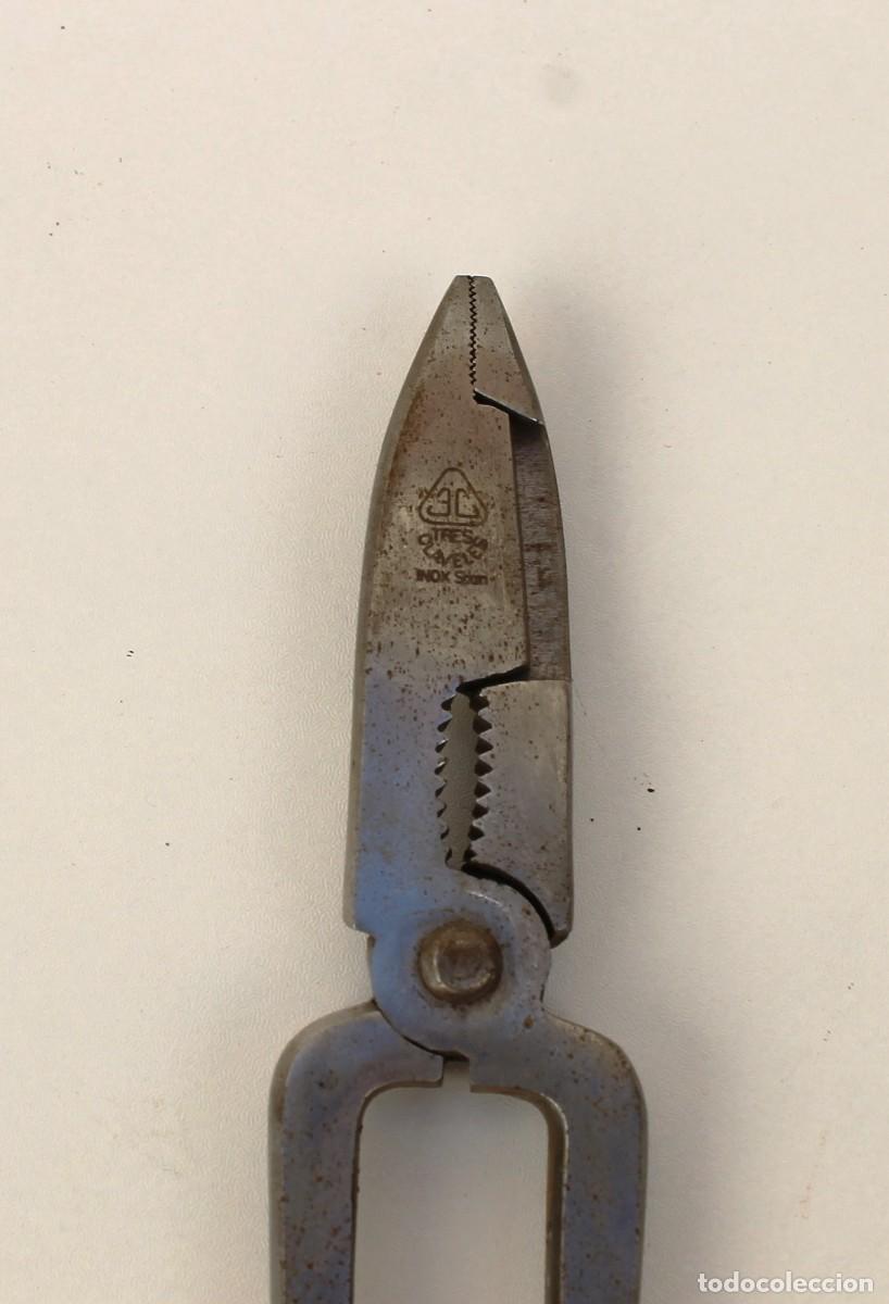 Antig&uuml;edades: ALICATES DE CORTE, TRES CLAVELES - INOX - Foto 2