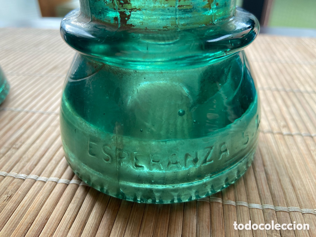 Antig&uuml;edades: Jicara cristal a&iacute;slate electricidad - Foto 6