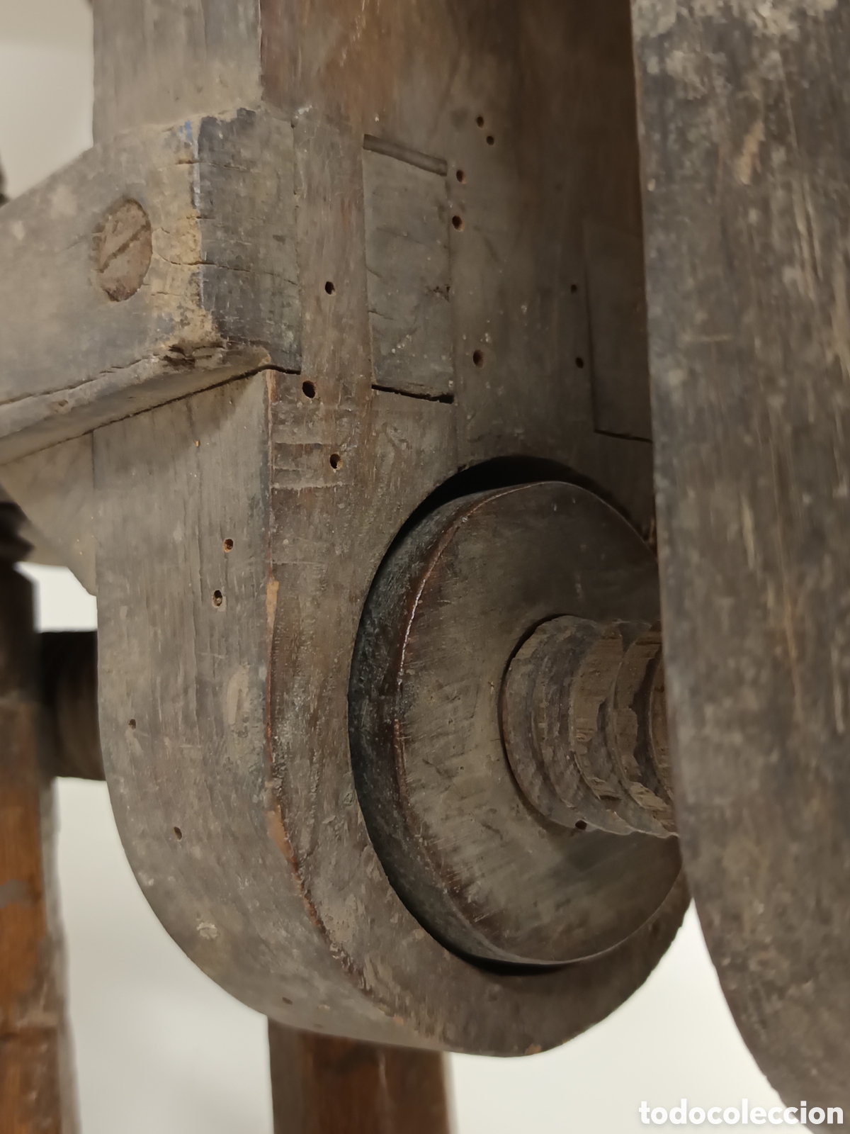 Antig&uuml;edades: Tornillo mordaza de banco carpintero - Foto 5