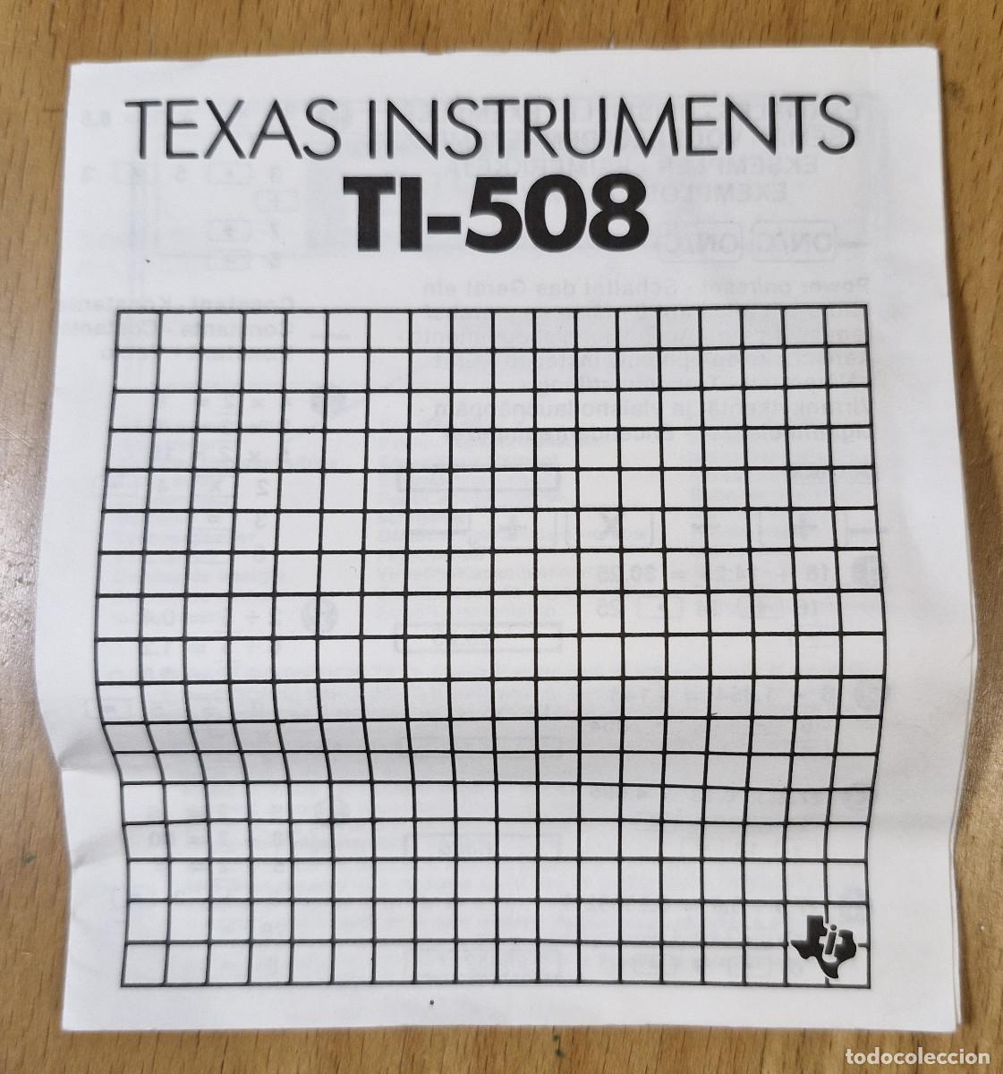 Antig&uuml;edades: Calculadora Texas Instruments TI-508 - Foto 5