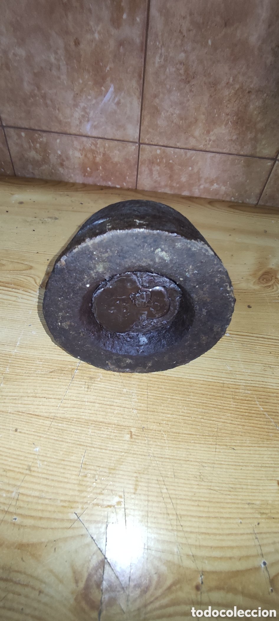 Antig&uuml;edades: Pesa de hierro de 5 kilos - Foto 4