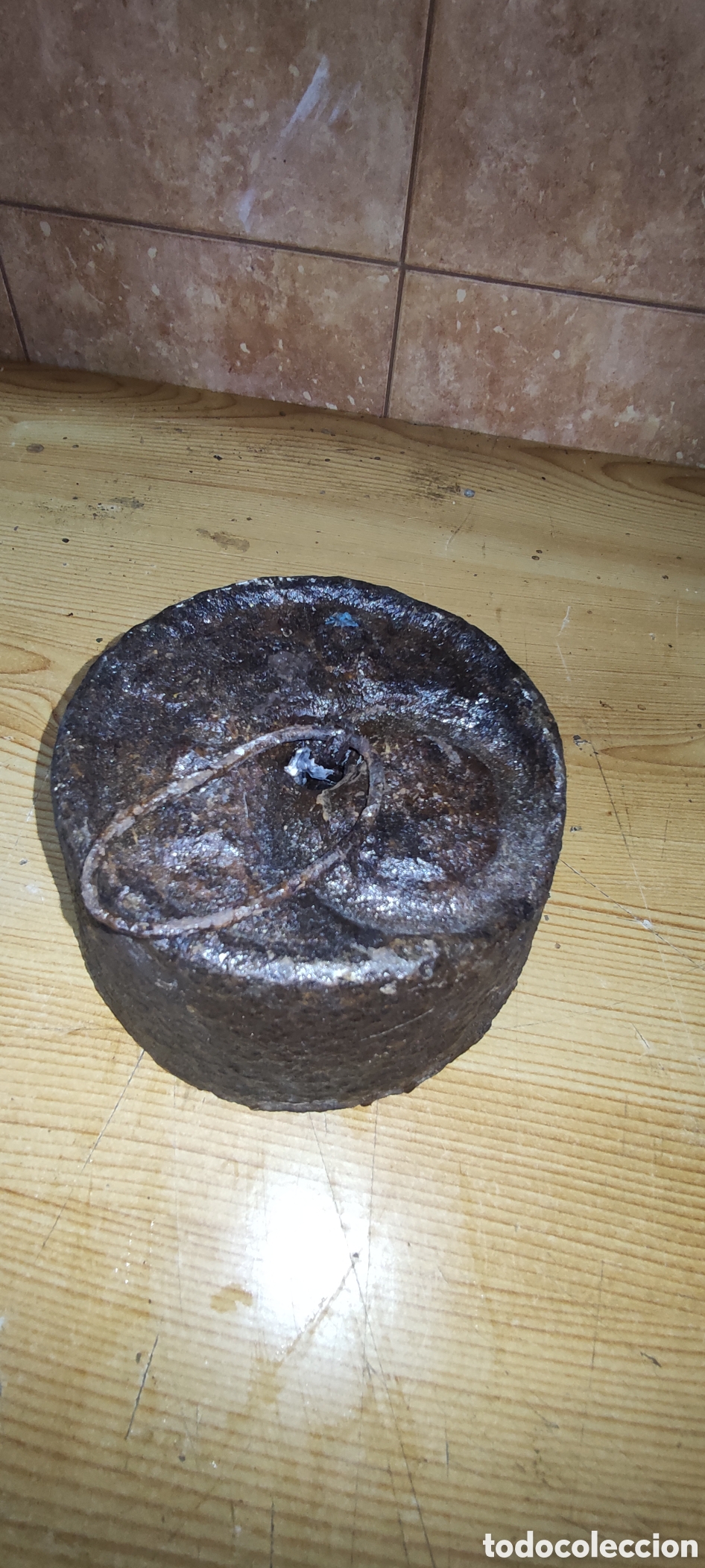 Antig&uuml;edades: Pesa de hierro de 5 kilos - Foto 5