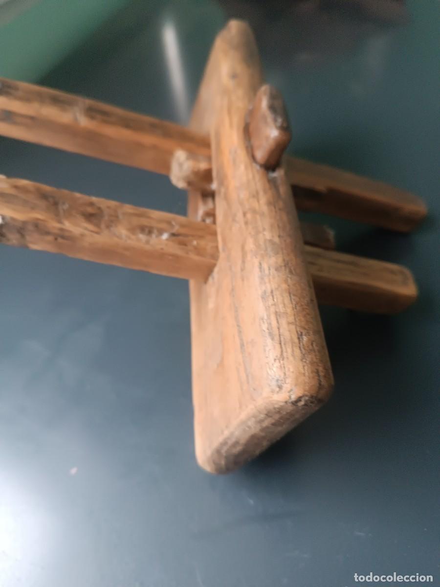 Antig&uuml;edades: Gramil de carpintero con doble medida. - Foto 7