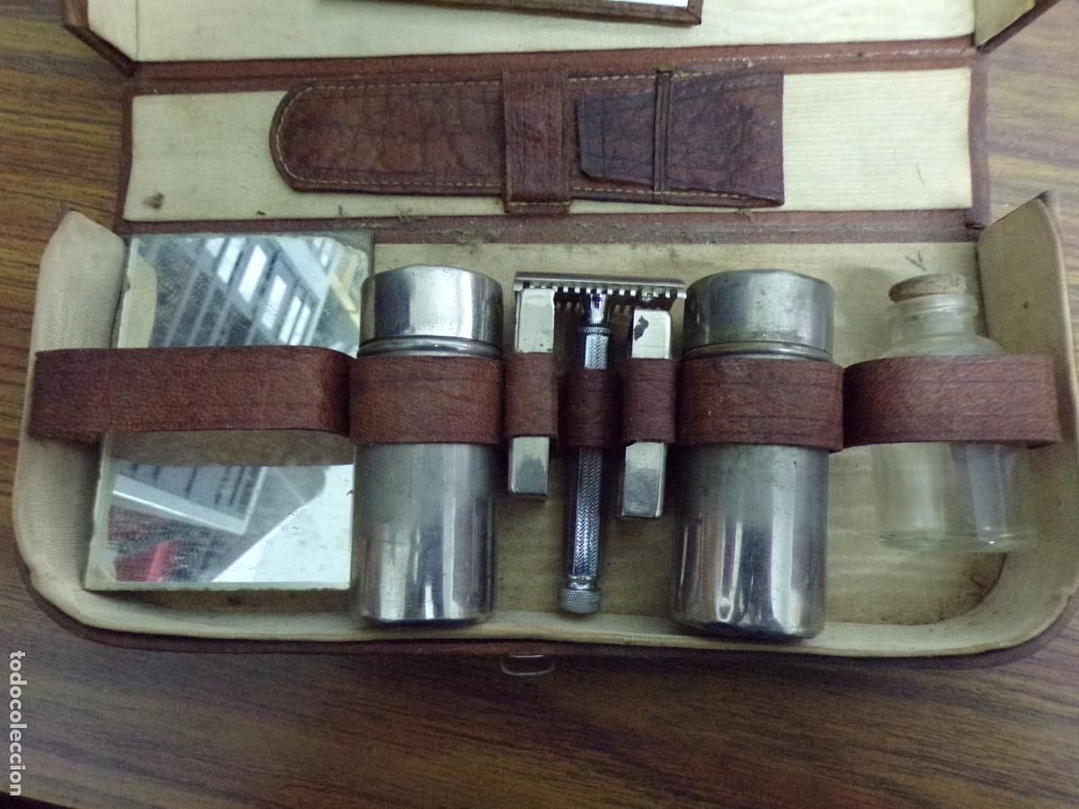 Antig&uuml;edades: ESTAMOS LIQUIDANDO. Estuche de afeitar vintage - Foto 2