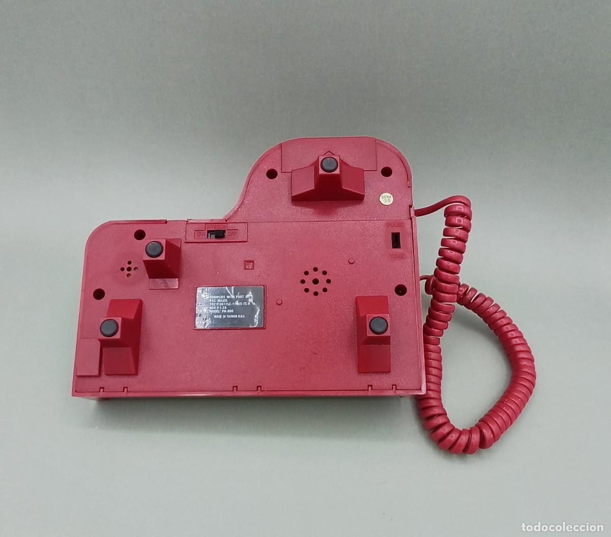 Tel&eacute;fonos: Tel&eacute;fono con forma de piano rojo - Foto 5