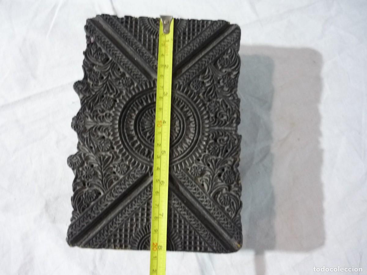 Antig&uuml;edades: Estampadora de madera para material textil - Foto 7