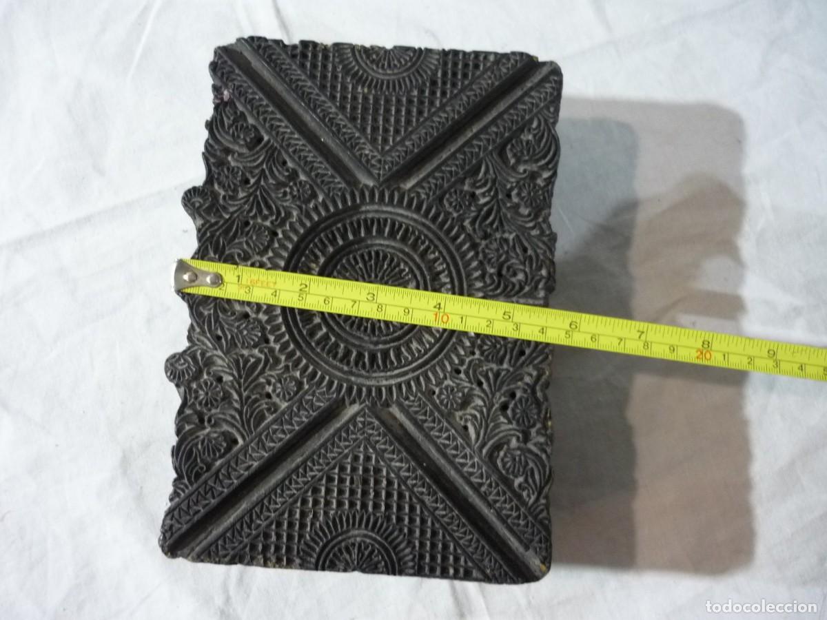 Antig&uuml;edades: Estampadora de madera para material textil - Foto 8