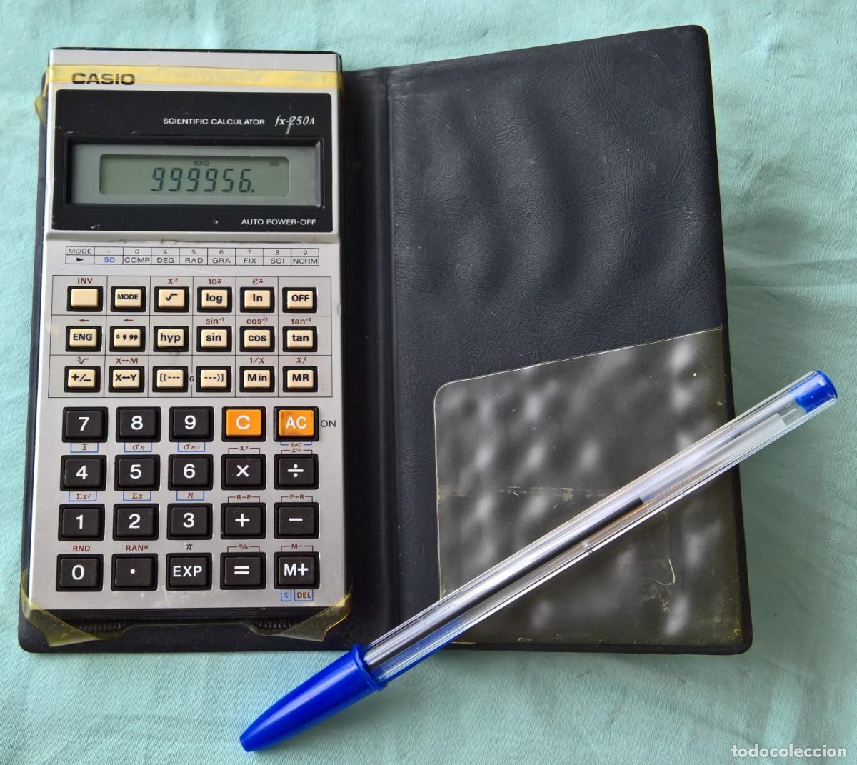 Antig&uuml;edades: ANTIGUA CALCULADORA CIENTIFICA CASIO FX 250 A ...FUNCIONANDO - Foto 1