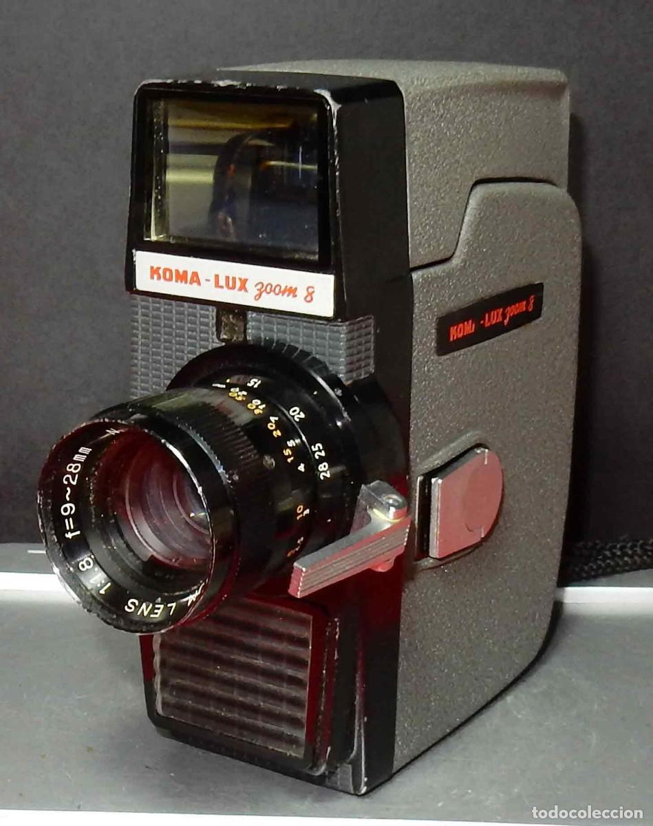 Antig&uuml;edades: C&aacute;mara KOMA-LUX zoom - de 8 mm - funciona - funda - Foto 2
