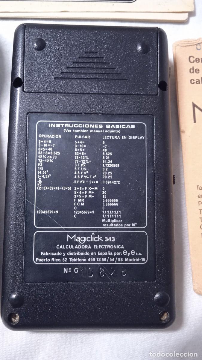 Antig&uuml;edades: Antigua calculadora Magiclick 343. - Foto 3