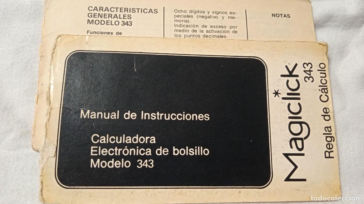 Antig&uuml;edades: Antigua calculadora Magiclick 343. - Foto 7