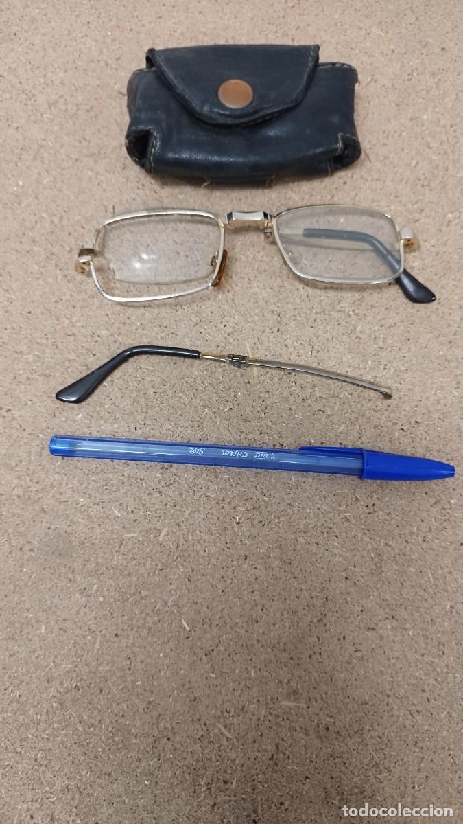 Antig&uuml;edades: Antiguas gafas plegables a restaurar.Con funda. - Foto 1