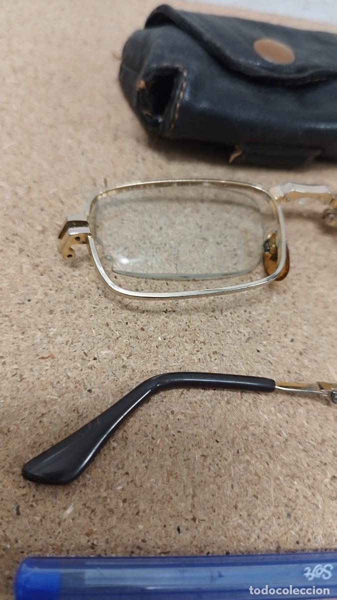 Antig&uuml;edades: Antiguas gafas plegables a restaurar.Con funda. - Foto 2