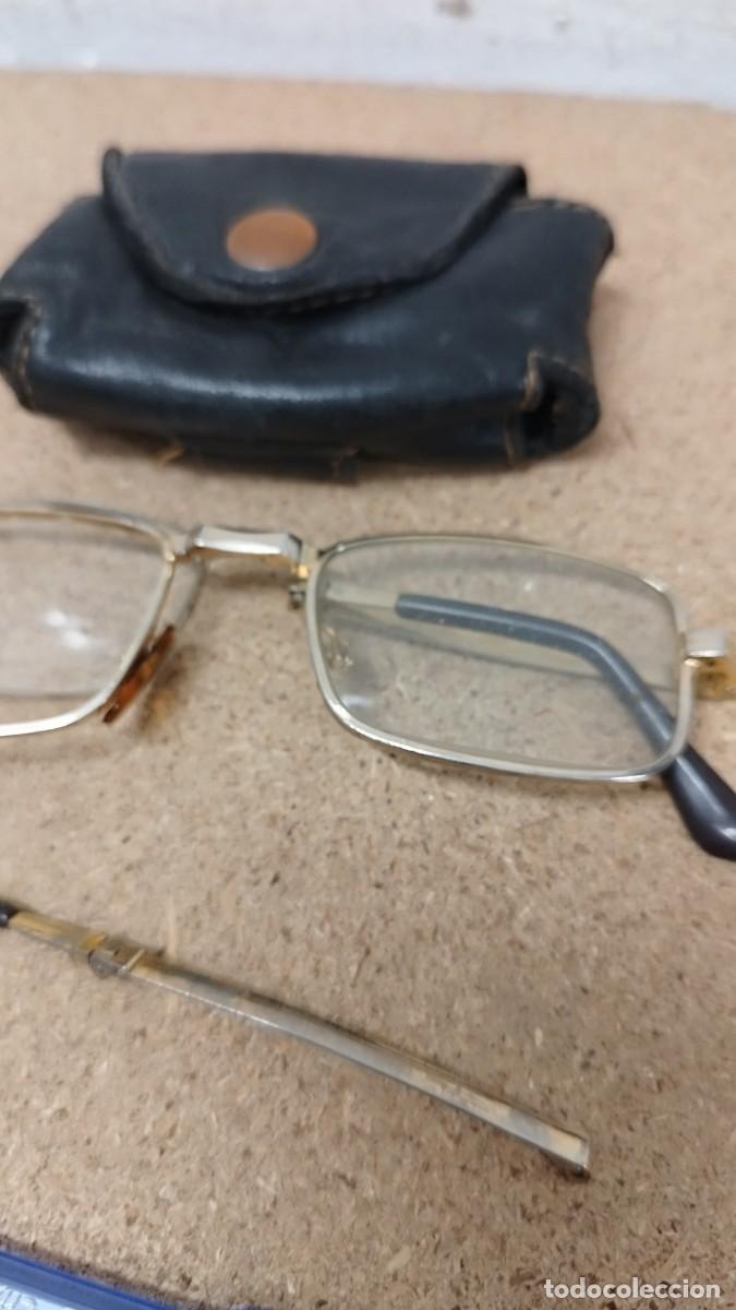 Antig&uuml;edades: Antiguas gafas plegables a restaurar.Con funda. - Foto 3