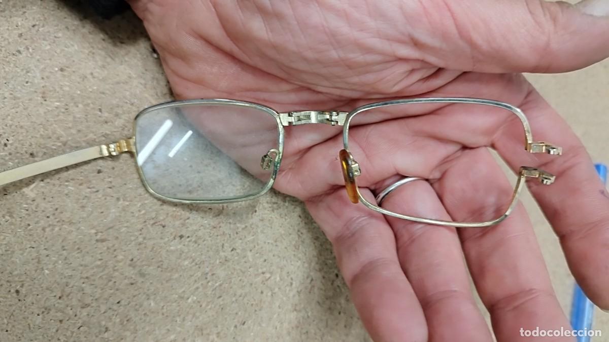 Antig&uuml;edades: Antiguas gafas plegables a restaurar.Con funda. - Foto 6