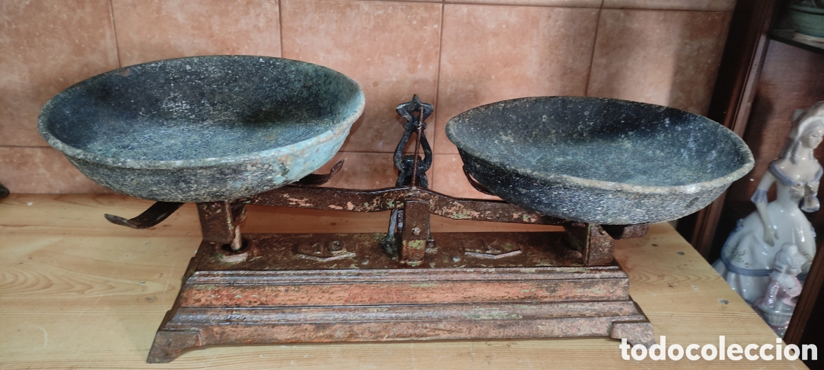 Antig&uuml;edades: Antigua bascula / balanza 10 kg - Foto 3
