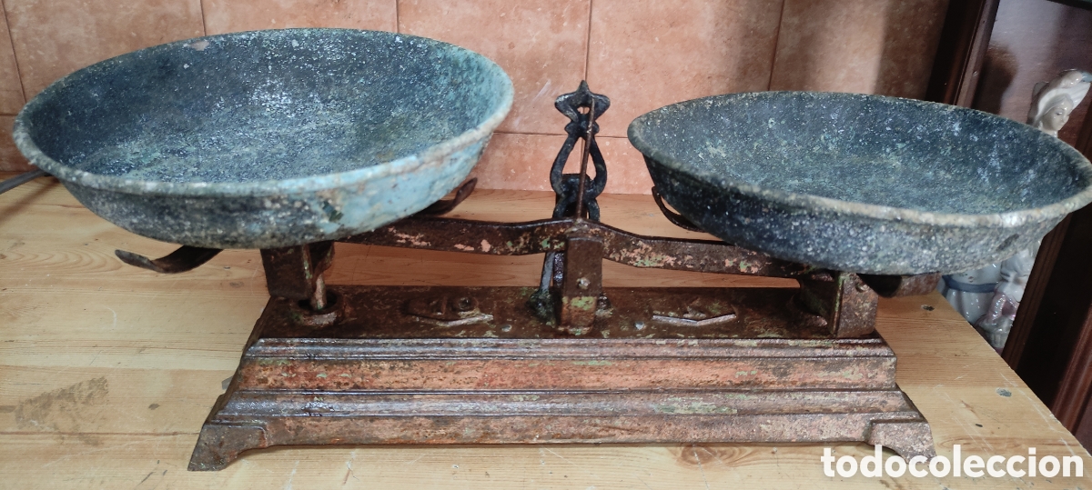 Antig&uuml;edades: Antigua bascula / balanza 10 kg - Foto 10