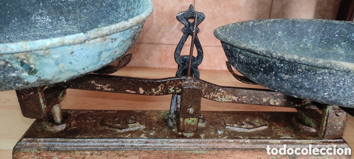 Antig&uuml;edades: Antigua bascula / balanza 10 kg - Foto 12
