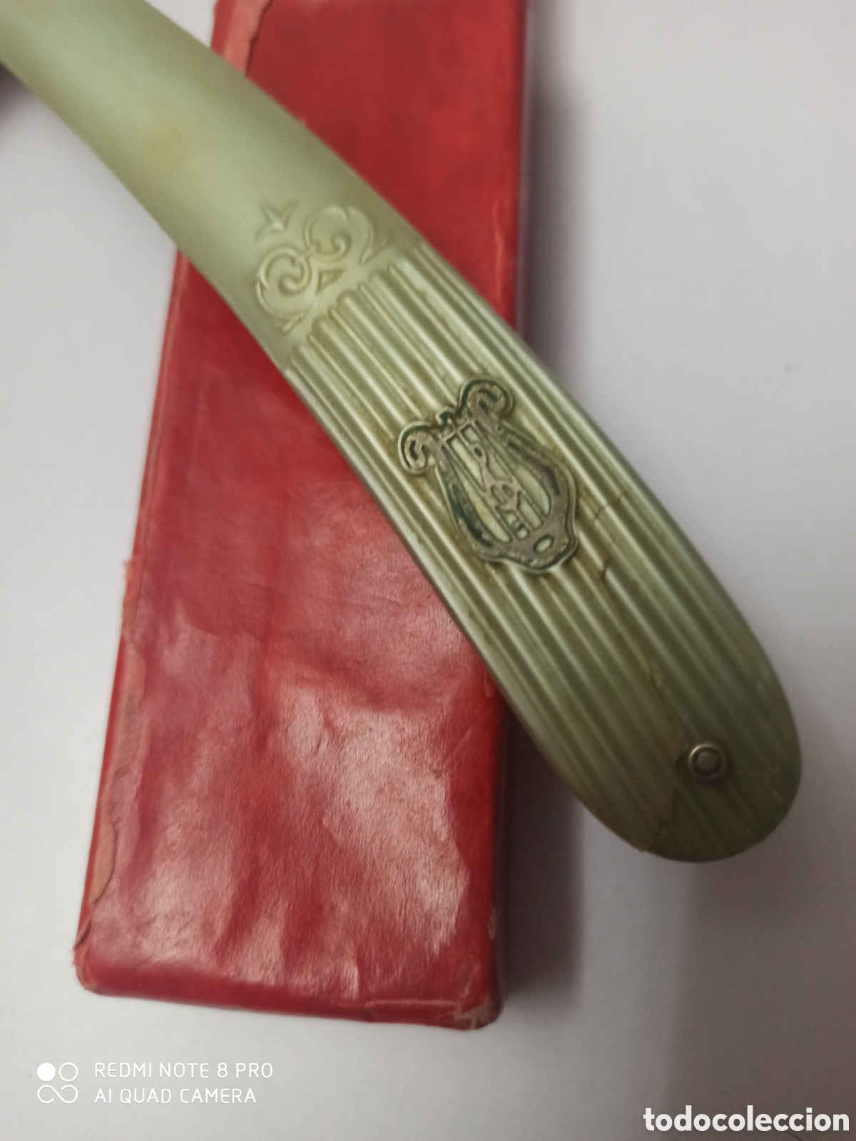 Antig&uuml;edades: Navaja de barber&iacute;a original - Foto 3