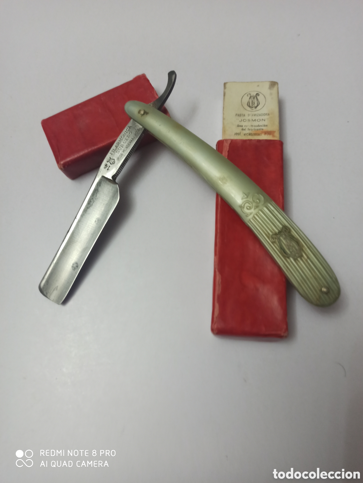 Antig&uuml;edades: Navaja de barber&iacute;a original - Foto 1