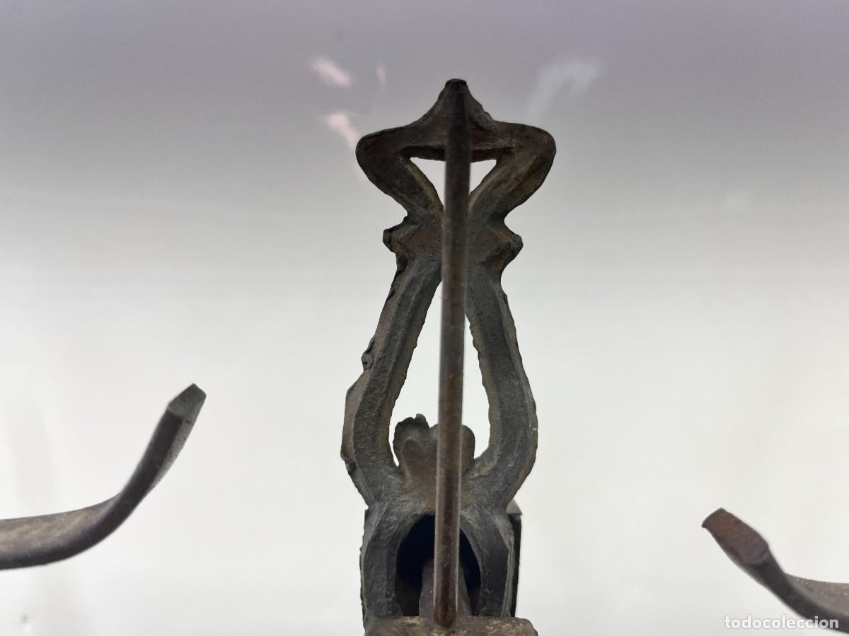 Antig&uuml;edades: BALANZA DE 2 PLATOS DE BRONCE - 5 KG. - Foto 6