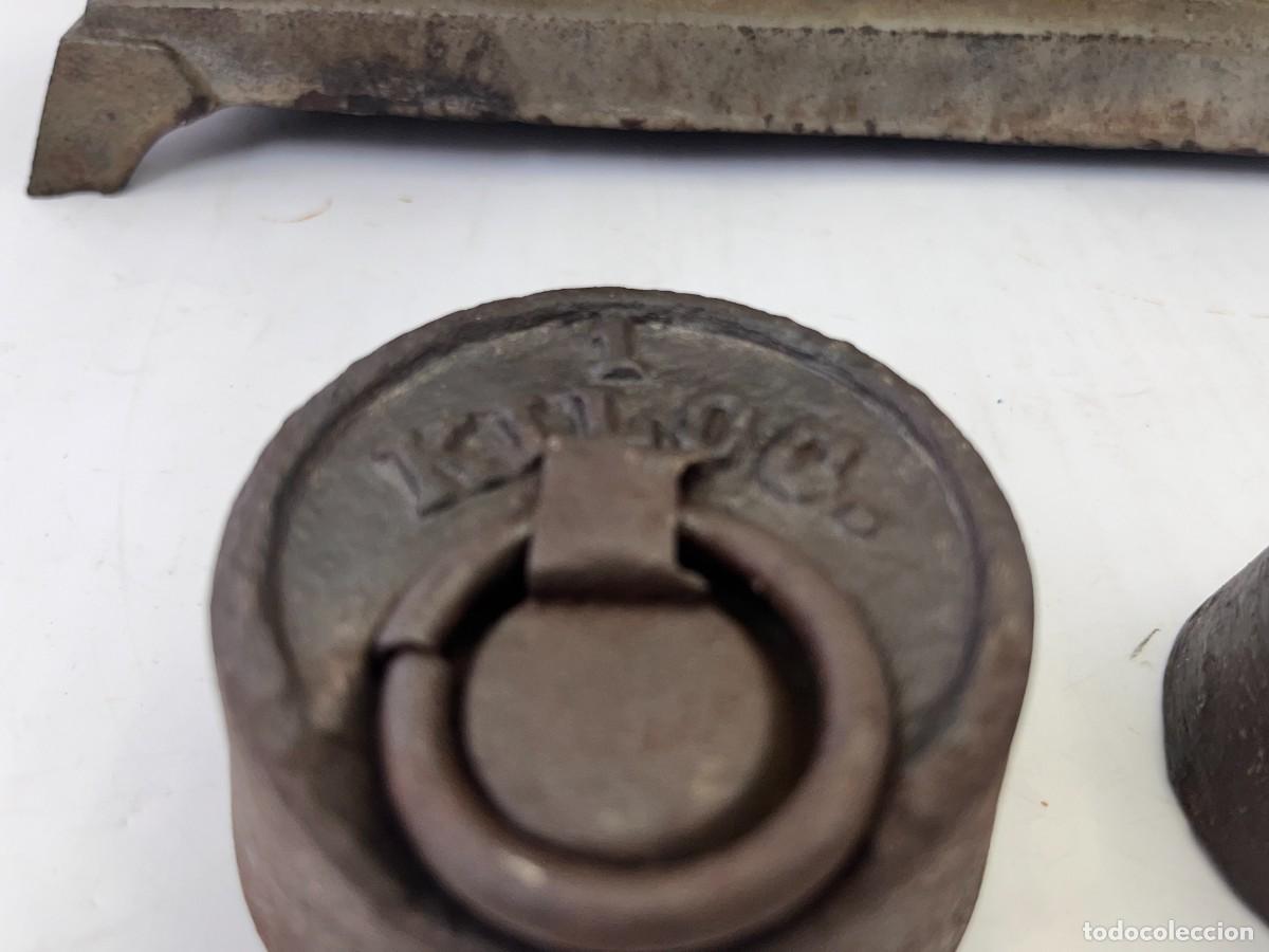 Antig&uuml;edades: BALANZA DE 2 PLATOS DE BRONCE - 5 KG. - Foto 16
