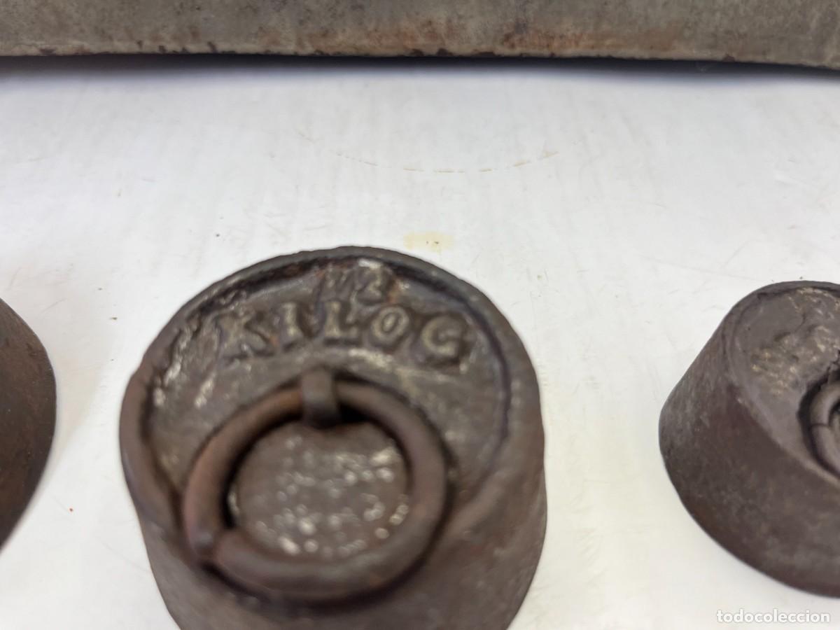 Antig&uuml;edades: BALANZA DE 2 PLATOS DE BRONCE - 5 KG. - Foto 17