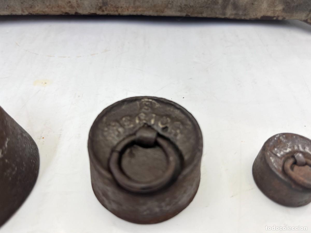 Antig&uuml;edades: BALANZA DE 2 PLATOS DE BRONCE - 5 KG. - Foto 18