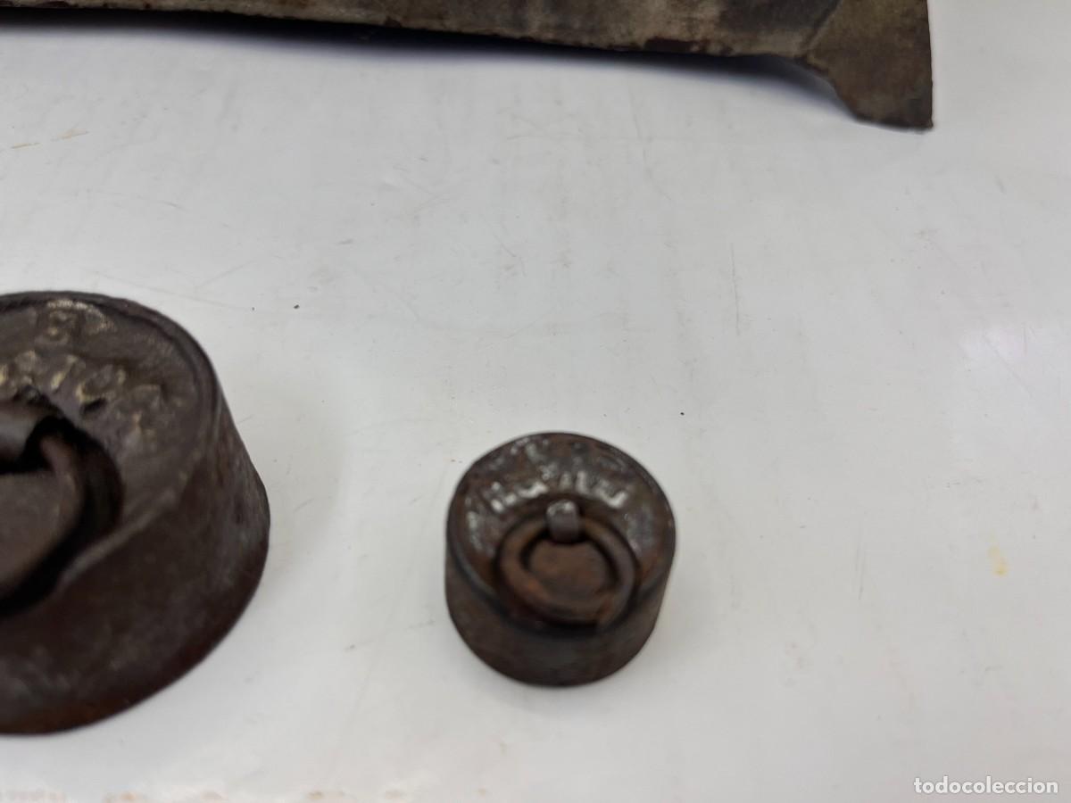 Antig&uuml;edades: BALANZA DE 2 PLATOS DE BRONCE - 5 KG. - Foto 19