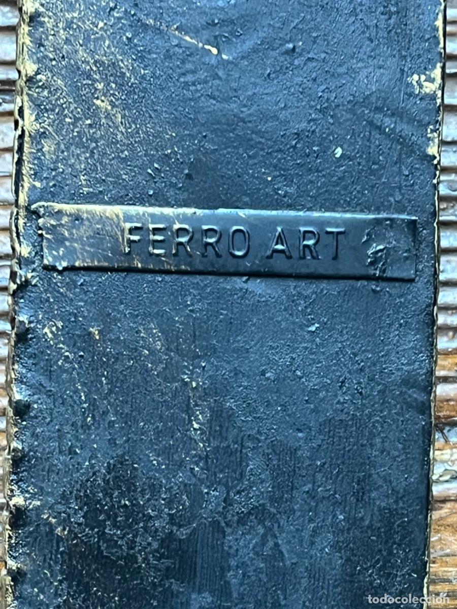 Antig&uuml;edades: APLIQUE DE PARED DE HIERRO FORJADO - Foto 3