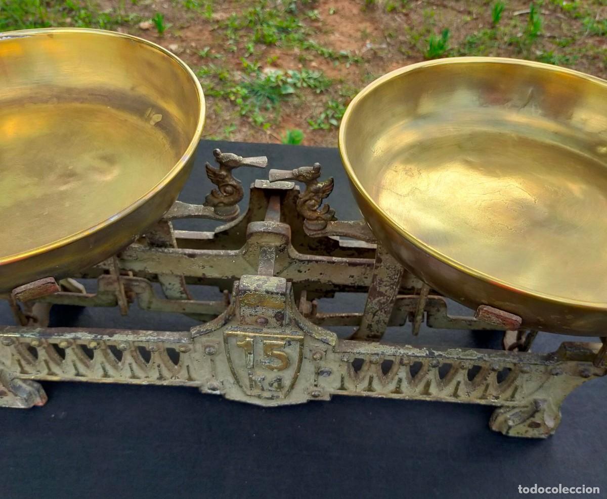 Antig&uuml;edades: Balanza Lletj&oacute;s con juego de pesas - Foto 12