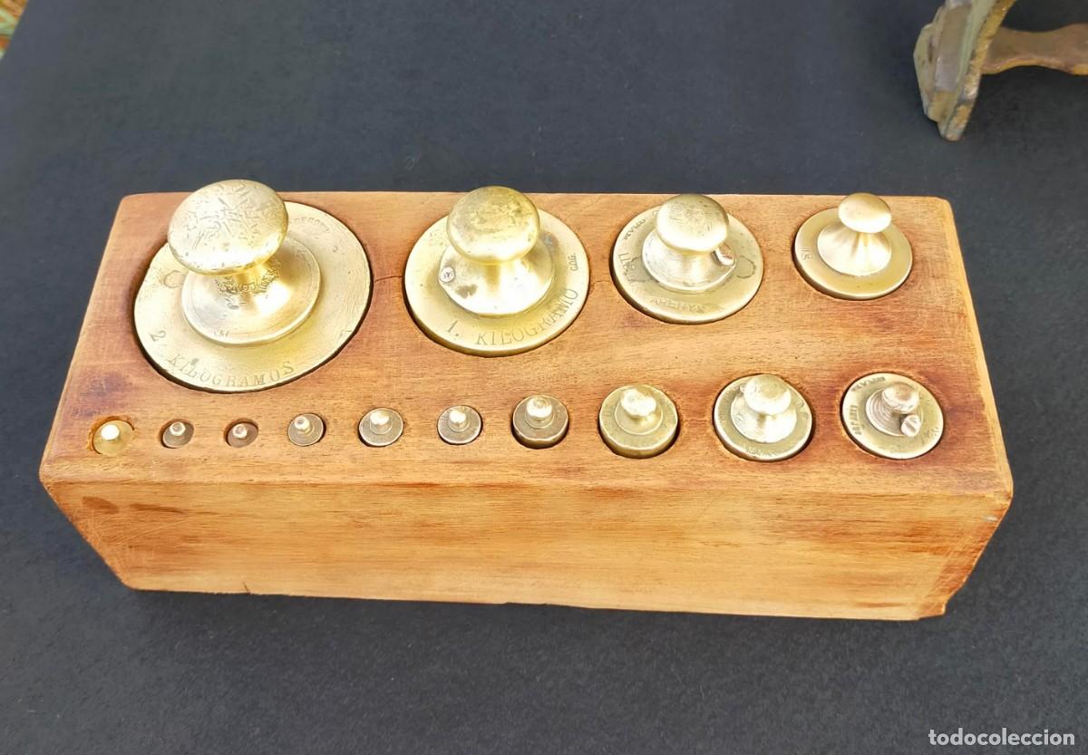 Antig&uuml;edades: Balanza Lletj&oacute;s con juego de pesas - Foto 16