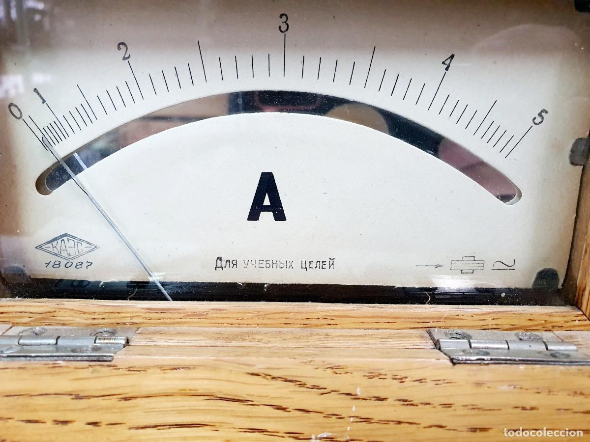 Antig&uuml;edades: Amper&iacute;metro ruso de madera. A&ntilde;os 50. - Foto 3