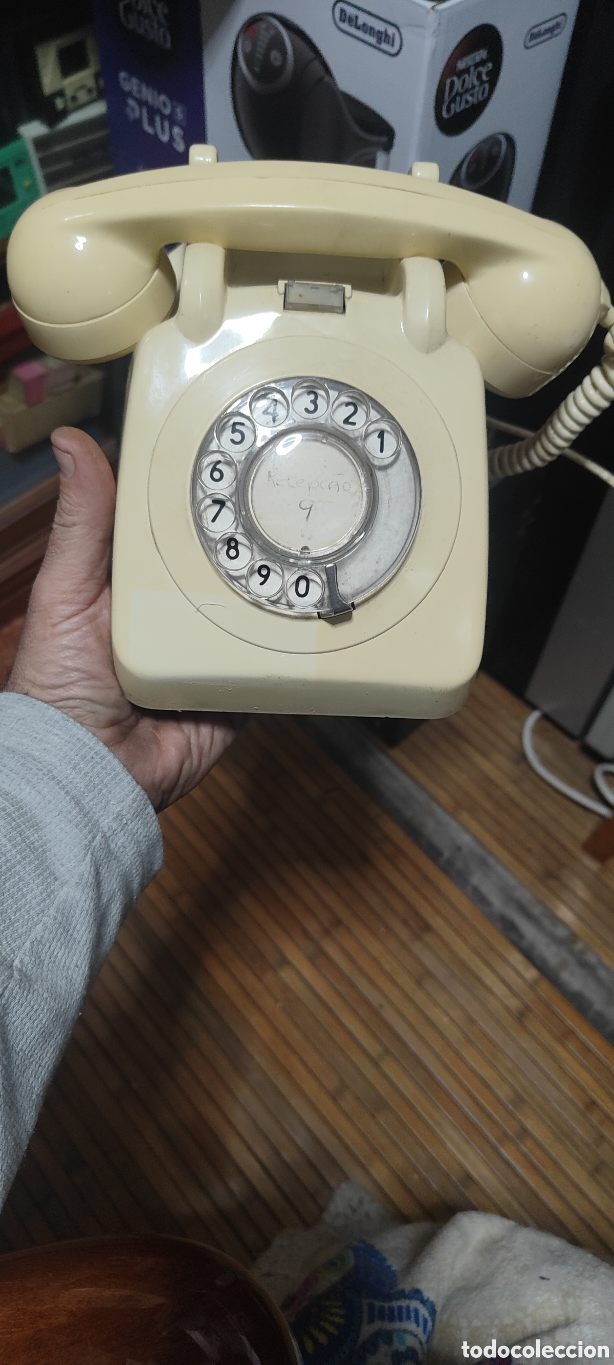 Tel&eacute;fonos: ANTIGUO TELEFONO BAKELITA BLANCO - Foto 1
