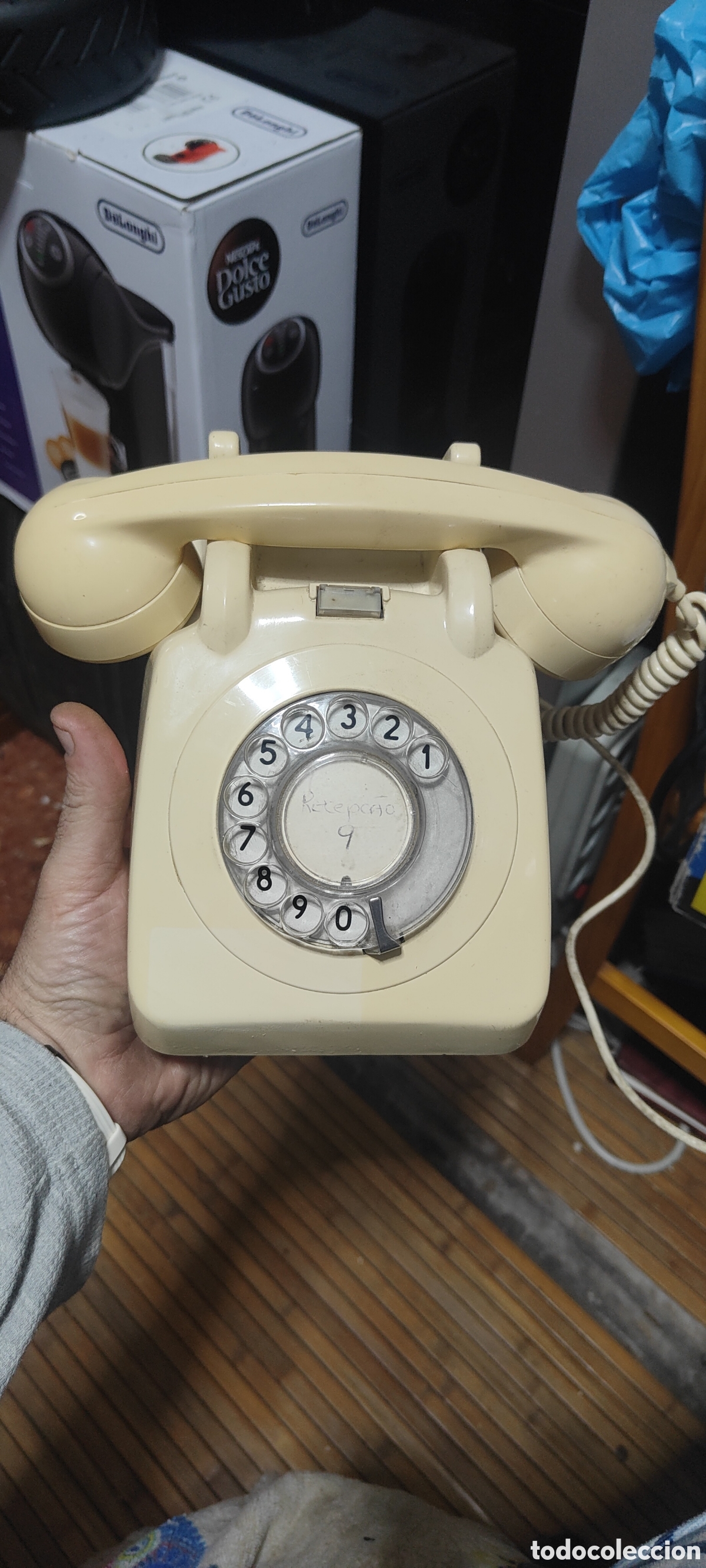 Tel&eacute;fonos: ANTIGUO TELEFONO BAKELITA BLANCO - Foto 2