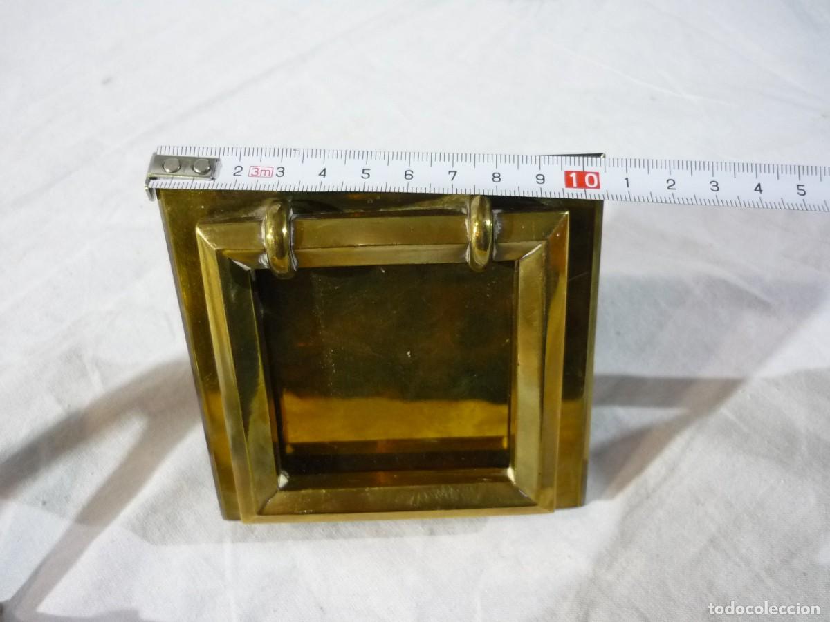 Antig&uuml;edades: Pareja de tiradores de bronce rectangulares - Foto 10