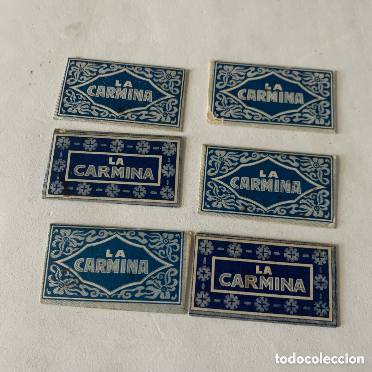 Antig&uuml;edades: Lote hoja de afeitar la carmina - Foto 1