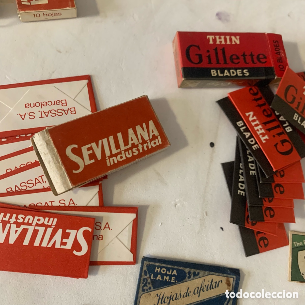 Antig&uuml;edades: Lote hojas de afeitar antiguas - Foto 3