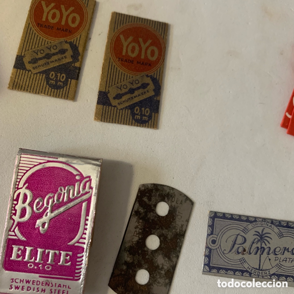 Antig&uuml;edades: Lote hojas de afeitar antiguas - Foto 4