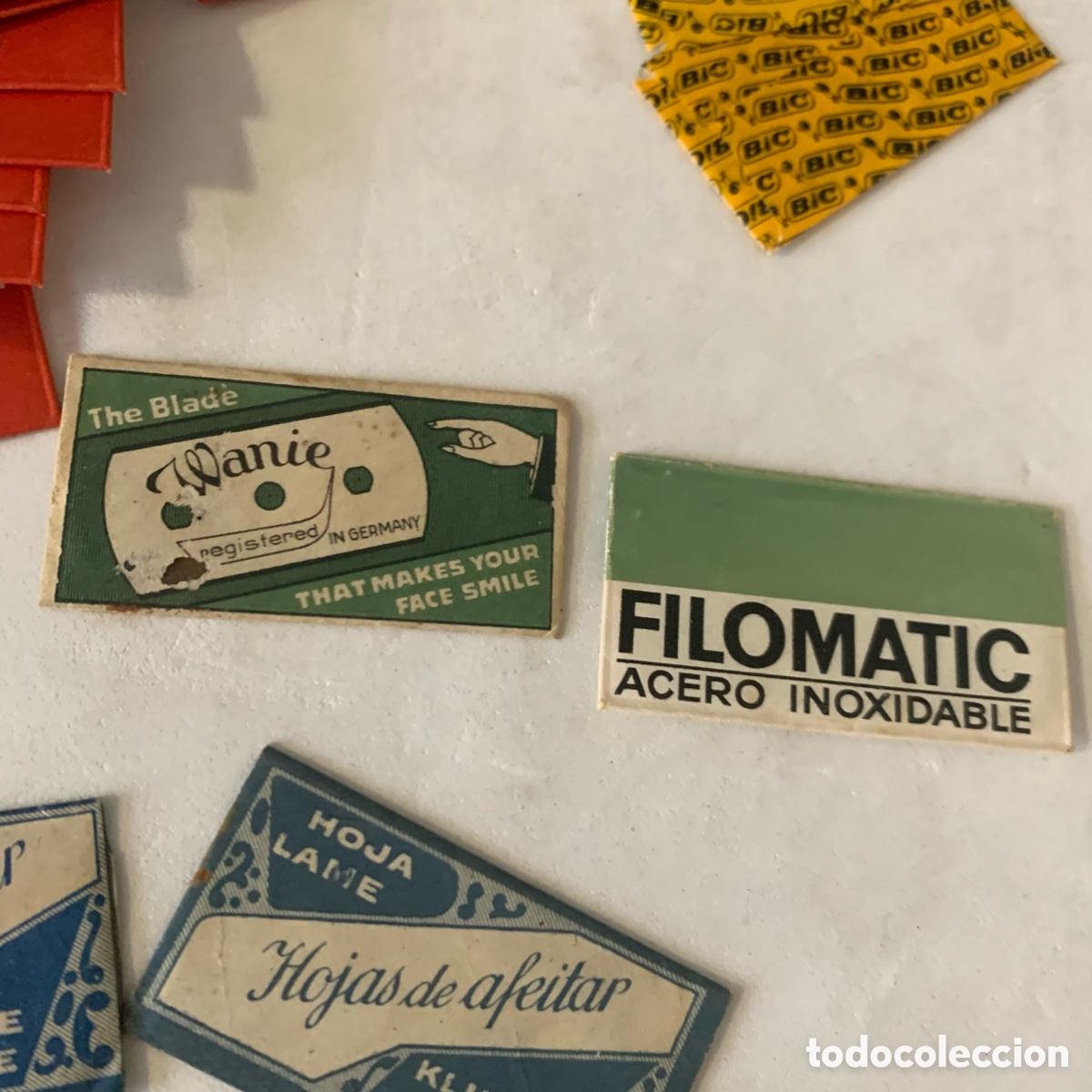 Antig&uuml;edades: Lote hojas de afeitar antiguas - Foto 9