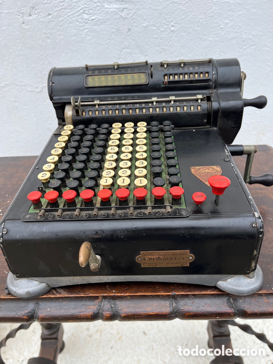 Antig&uuml;edades: Calculadora Mec&aacute;nica Marchant - Foto 2