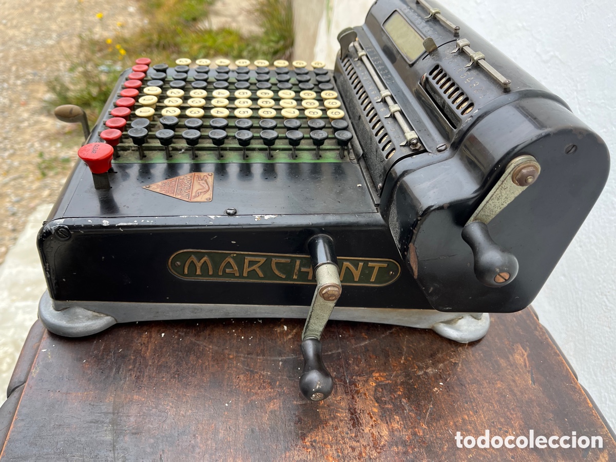 Antig&uuml;edades: Calculadora Mec&aacute;nica Marchant - Foto 4