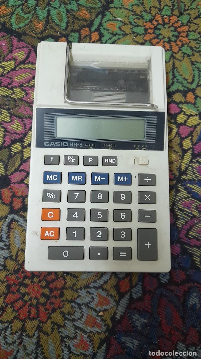 Antig&uuml;edades: Calculadora impresora HR 8 casio Jap&oacute;n - Foto 1