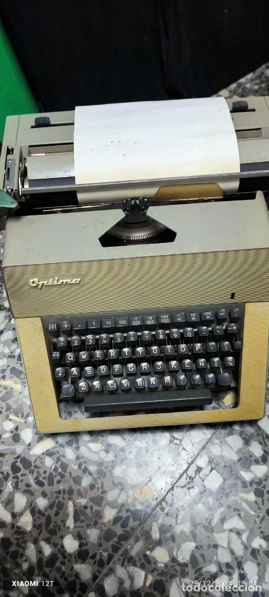 Antig&uuml;edades: M&Aacute;QUINA DE ESCRIBIR OPTIMA GRAN CARRO - Foto 1