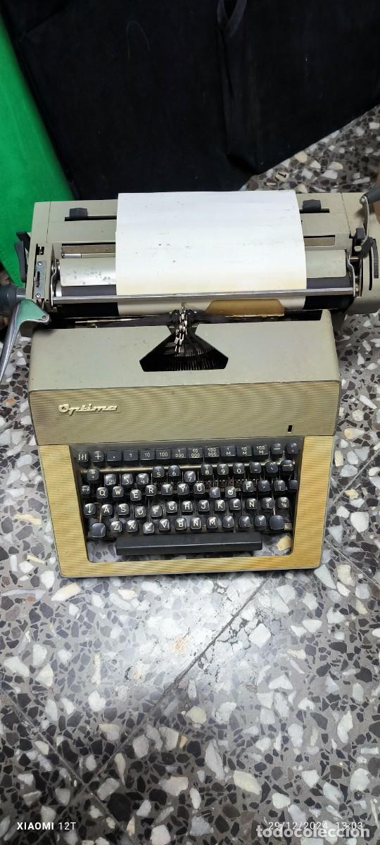 Antig&uuml;edades: M&Aacute;QUINA DE ESCRIBIR OPTIMA GRAN CARRO - Foto 2