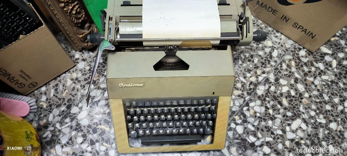 Antig&uuml;edades: M&Aacute;QUINA DE ESCRIBIR OPTIMA GRAN CARRO - Foto 3