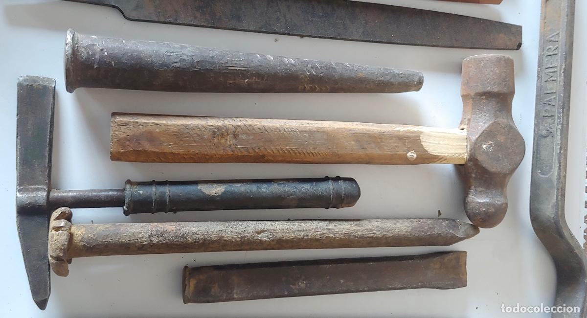 Antig&uuml;edades: Lote de limas y otras herramientas - Foto 4